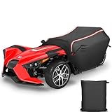 XYZCTEM ポラリススリングショットハーフカバー 防水 全天候型保護カバー 反射ストリップとスリングショットアクセサリー用ウィンドプロードバックル付き ブラック