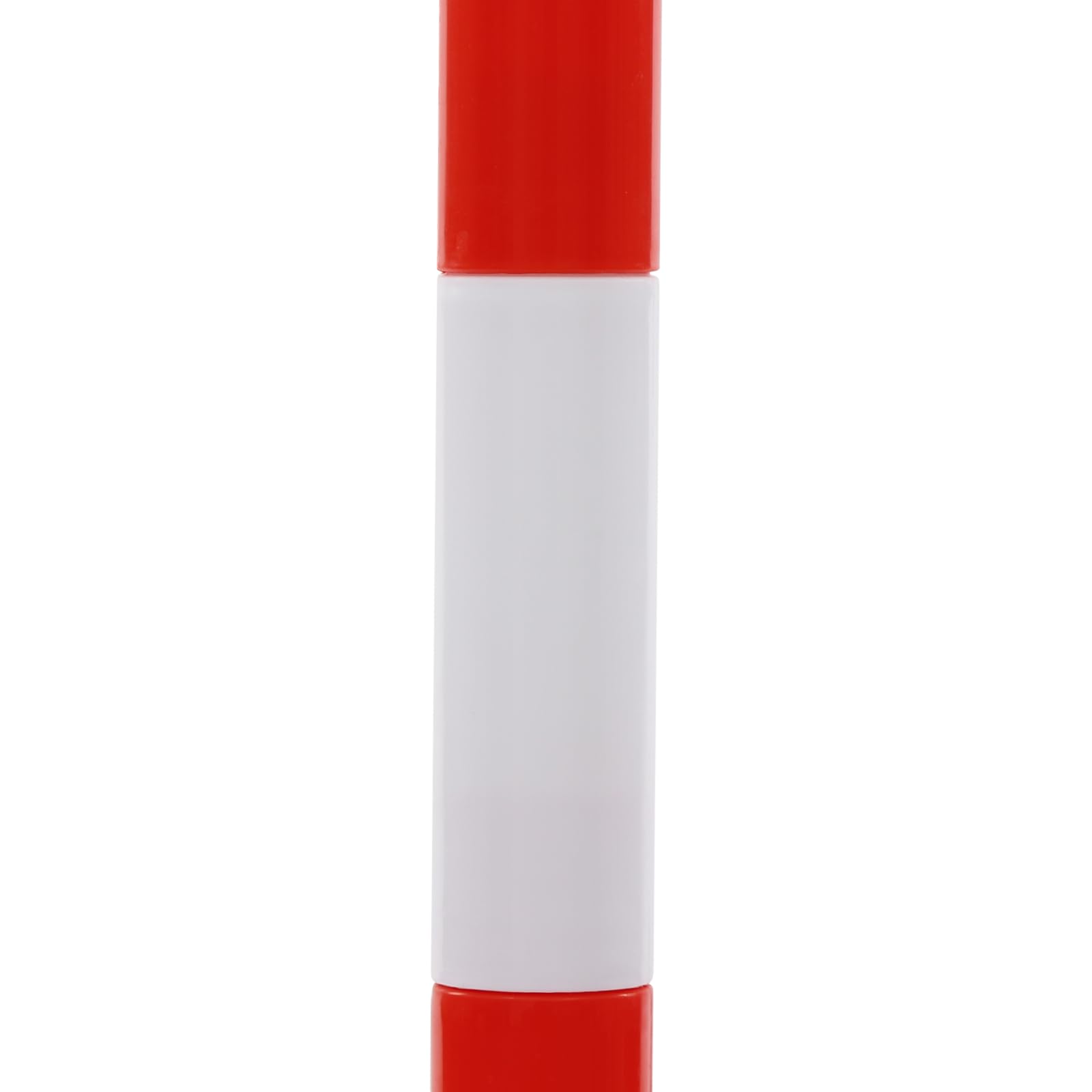 6 słupków odcinających z łańcuchem odcinającym, z 5 łańcuchami odcinającymi, kolor czerwony, biały, tworzywo sztuczne, 2 m/łańcuch, blokada 85 cm, system prowadzenia pasażerów, blokada parkingowa z