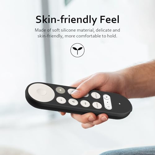 LEFXMOPHY Case for Google TV Streamer 4K Remote Cover 2024 Silicone Protective Sleeve - Black by LEFXMOPHY - Used condition - Image 2