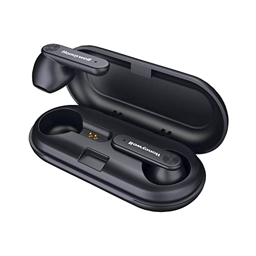 Honeywell Suono P2000 Truly Wireless Earbuds, Bluetooth V5.0, 2 Hrs uninterrupted Music with 10 min of Charge, Dynamic 13.2mm Drivers, 300mAh Battery, IPX4 Water Resistance, Voice Assistant Enabled