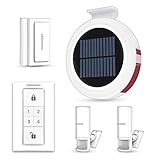 SIRENA IMPERMEABLE SOLAR-Carga de energía solar, no requiere cableado. Conexión inalámbrica y se adapta a cualquier lugar que desee proteger. Como en un barco, vehículo recreativo, caravana, autocaravana, casa, garaje, cobertizo, etc. El sensor funciona con una batería recargable incorporada que se cargará con el panel solar incluso en días de lluvia.