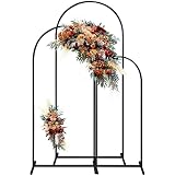 Metal Wedding Arch Backdrop Stand,3-Piece Arch Backdrop Stand for Wedding Ceremony Bridal Party Birt