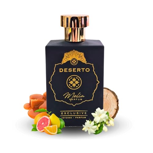 Deserto Eau de Parfum - Fragranza Orientale - Agrumi, Gelsomino, Caramello, Legno, Ambra - Melia Parfum - 100ml