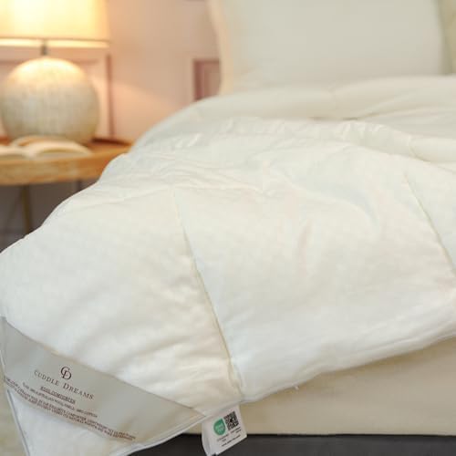 CUDDLE DREAMS Classic Wool Comforter, Midweight Queen