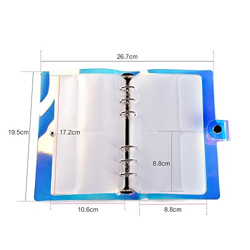 Rolabling Bolsa de armazenamento de arte de unhas a laser com 16 compartimentos, suporte de placa de
