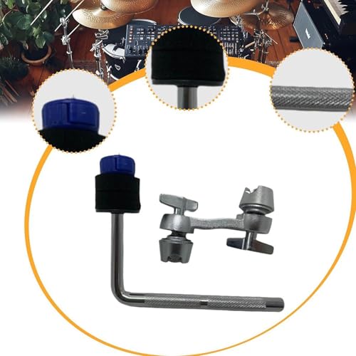Abrazadera de montaje para platillo, brazo extensible para platillos, accesorios para batería, abrazadera ajustable en forma de L para partes de batería de alto rendimiento - Azul miniatura 4