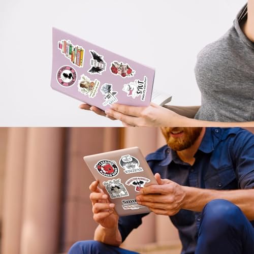 MiStar 128 PCS Smutty Book Stickers for Kindle Adult, Spicy Romance Bookish Reading Stickers for Kindle Case, iPad, eBook Reader, Matte Waterproof Booktok Accessories Gifts for Book Lovers