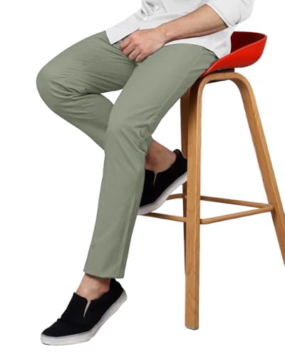 Image of Noble Monk Mens Mid Rise Formal Pants | Stylish Regular Fit Wear Trousers for Office Or Party | Solid Formal Trouser