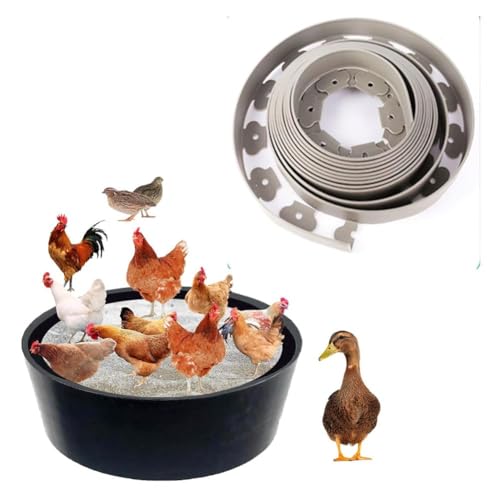 Hühnerstaubbad Sandbadewannen, bodenlose Konstruktion, PE-Umgebung, Sandbad für Hühner, Hühnerstall-Reinigungsbehälter, Behälter für Hühnerstall-Kalk, Essential Chicken (Grey)