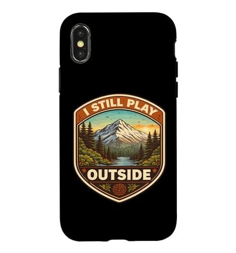 I Still Play Outdoors Nature Hiker �L�����v �n�C�L���O �X�}�z�P�[�X iPhone X/XS �p