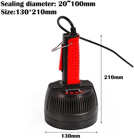 Sellador por inducción electromagnético de Mano: máquina de Sellado térmico portátil, Tiempo de Potencia Ajustable para Papel de Aluminio y Botellas de plástico
