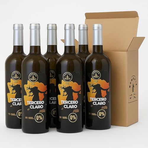 TERCERO CLARO Vino blanco sin alcohol 0%, Moscatel (6x750, 4500.0, mililitro)