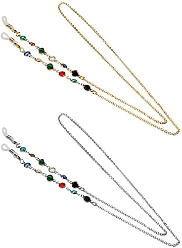 Óculos com correia de corrente de óculos com contas cordão de leitura óculos de sol cordão de contas