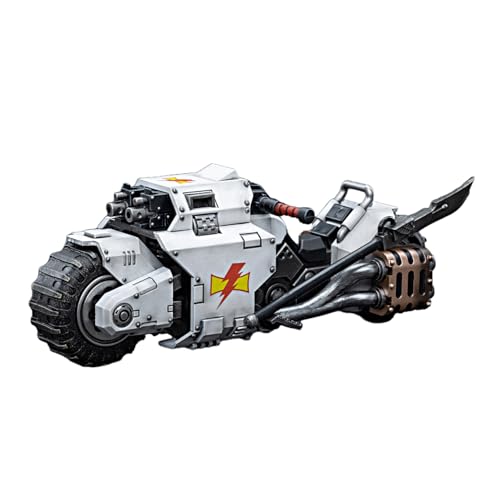 BEERISE JOYTOY Warhammer 40K White Scars Raider Combat Bike Action Figure