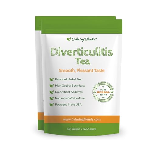 CALMING BLENDS Diverticulitis Tea | All Natural, Caffeine Free, Digestive Health | 2 Pack