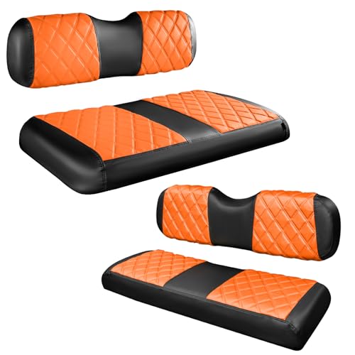 NOKINS Golf Cart Diamond Seat Covers 4-Piece for EZGO TXT 1994-2013