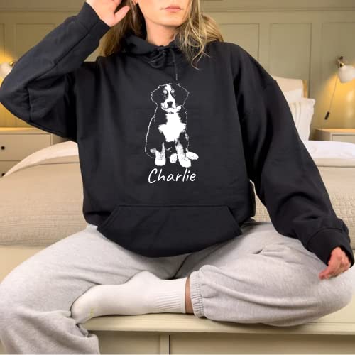 Famiheart Custom Dog Sweatshirt With Dog Photo And Name, Personalized Dog Portrait Shirt, Dog Sweatshirt For Women, Custom Dog Shirt, Customized Dog Gifts, Dog Mom Sweatshirt, Dog Mom Gifts #TOP4