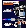 Powerful Propane Torch Gun with One-Touch Max Fire, Adjustable Flame Thrower Torch Charcoal Wood Campfire with Safety Lock, Cooking Grill Blow Torch for Searing Steak, BBQ, Grill, (Tank Not Included)
