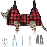 BEAUTYZOO Dog Grooming Hammock Harness for Nail Trimming - Adjustable Pet...