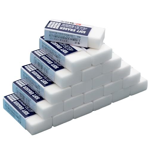 M&G 24 Pack Large Erasers Pencil Erasers, 4B Rubber Eraser...