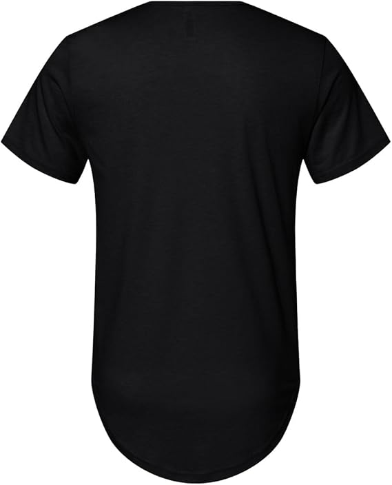 BELLA + CANVAS Fast Fashion Jersey Curved Hem Tee 2XL Black