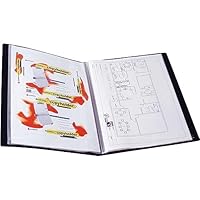 Marbig Non-Refillable Display Book A3 20Packt Insert Cover Blk