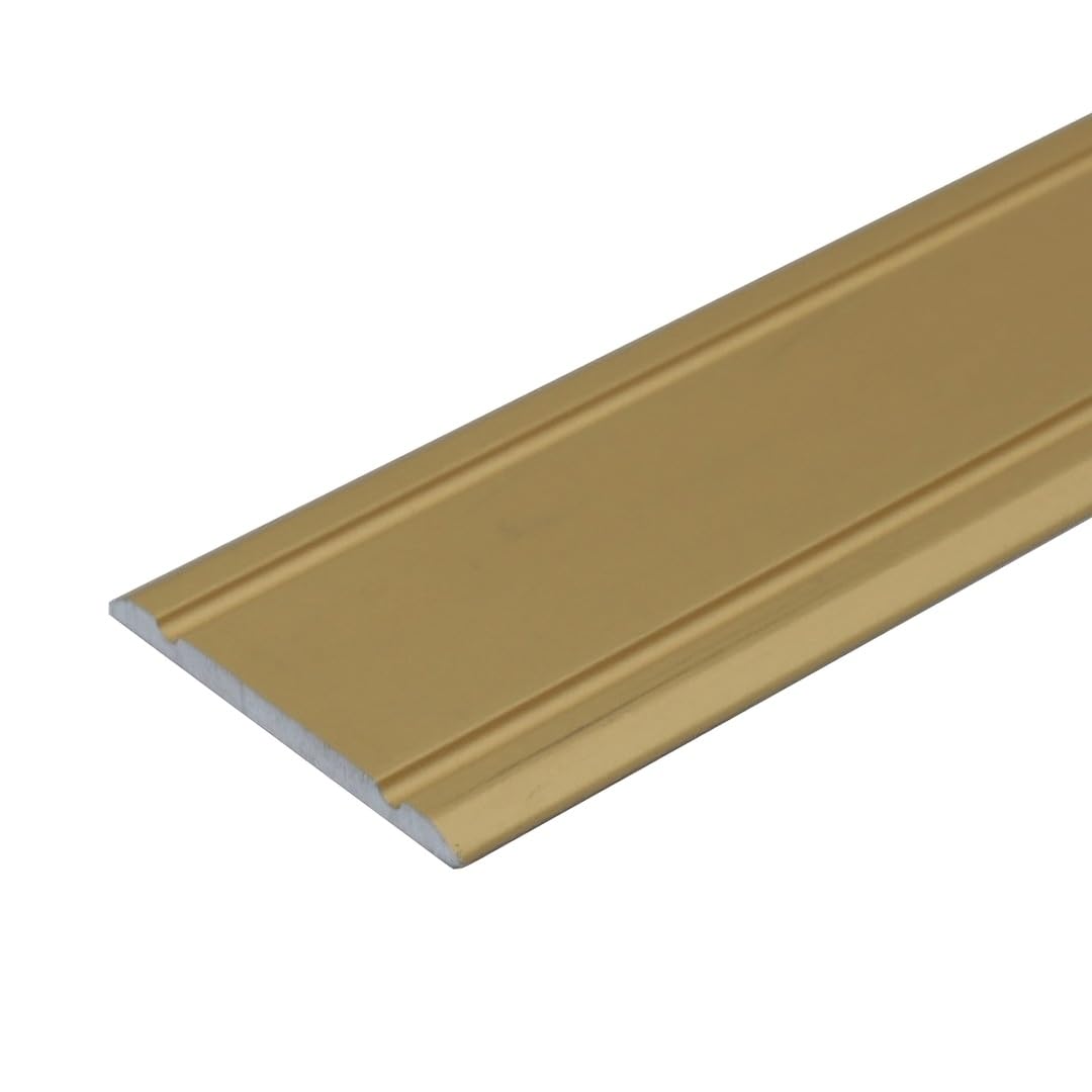 A02 930mm X 30mm 2.7mm Anodised Aluminium Flat Door Threshold StripGold0.93M from B&Q