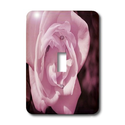 Interrupteur à bascule unique finition précieuse rose rose 3dRose lsp_97787_1 design - 3