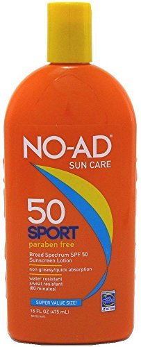 NO-AD Sport Active Sunscreen Lotion, SPF 50 16 oz by No-Ad