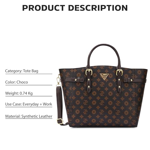 Image of Lavie Signature Women's LS Montreal Tote Bag for Women | Tote Handbag for Work | Ladies purse | Stylish Shoulder Bag | Gift for Women