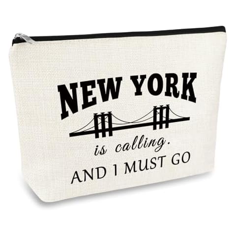 New York City Themed Travel Makeup Bag Mikela Cover