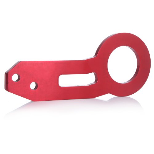 Yorten Gancho de reboque traseiro para reboque de carro universal anel vermelho