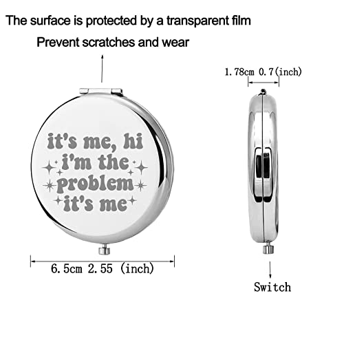 Jniap Singer Inspired Gifts Pocket Mirror Compact Makeup Mirror For Singer Fans Portable Travel Makeup Mirror Music Lover Gifts (It S Me M) #TOP1