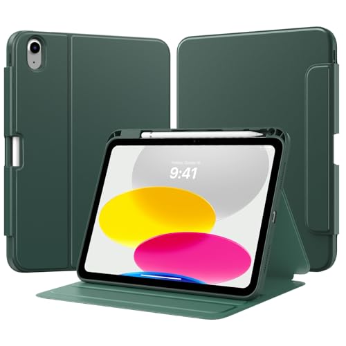 TiMOVO Hülle für iPad A16 11. Gen 11" &10. Gen 10,9", Nachtgrün – Ansicht 1