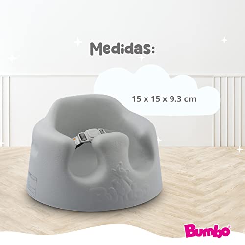 Miniatura 6 de Bumbo Asiento De Suelo Para Bebé - Diseño Ergonómico, Fácil De Limpiar, Con Arnés De Seguridad - Cómodo Y Seguro - Asiento De Apoyo Para Bebés De 3 A 12 Meses - Color Gris