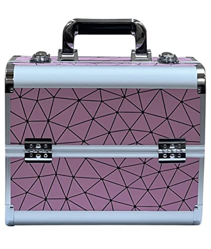 ADSONSolid 21 Cms Cosmetic Pouch (M_ACFGGY_Light Pink), Light Pink, BEAUTY