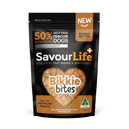 SavourLife Dog Treats, Peanut Butter Bikkie Bites - Australian Made, 180g