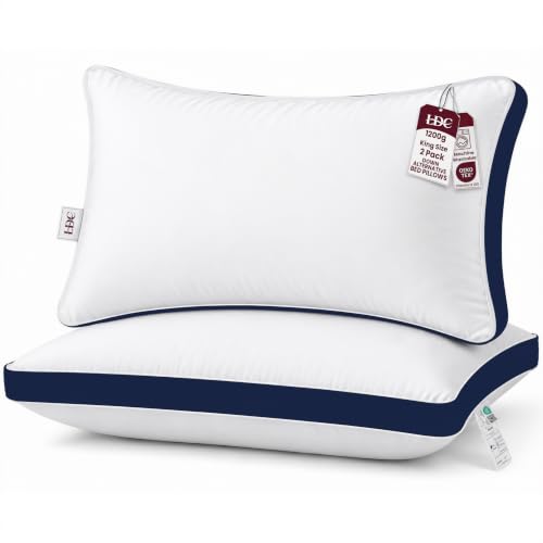 King Pillows 2 Pack Hotel Bed Pillows Down Alternative Gusseted 36x18