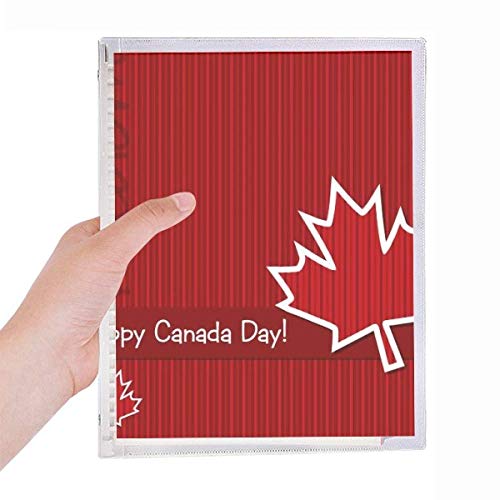 Cahier de la fête du Canada Flavor à spirale rechargeable A5