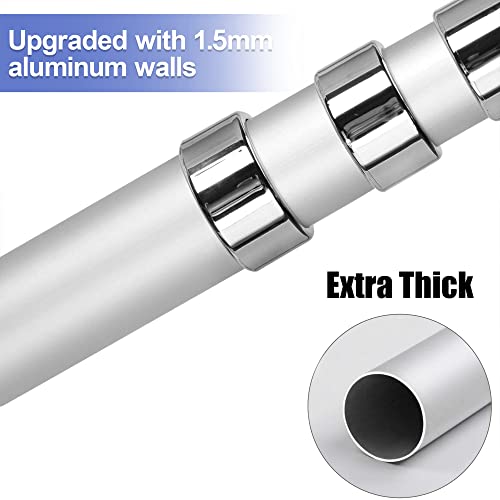 Panta 20Ft Telescopic Flag Pole Kit, Heavy Duty Telescopic Flag Pole For Outside In Ground, Extra Thick Aluminum Telescoping Flag Poles With 3X5 Usa Flag For Yard, Residential Or Commercial, Silver #TOP7