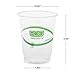 ECO PRODUCTS GreenStripe Clear Compostable 7oz PLA Plastic Cups, Pack of 50, Disposable Renewable Plant-Based Cold Cups, For Cold Drinks & Snacks, BPI Certified, ASTM Compliant. 2