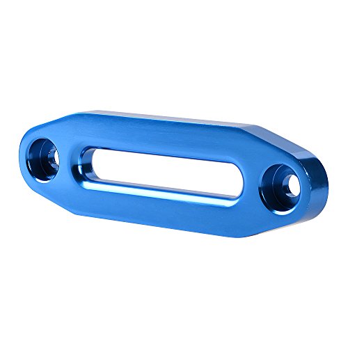 Astra Depot Blue 6" x 2" High-Grade Aluminum Hawse Fairlead for ATV UTV Truck KFI Ramsey 3500lbs-5500lbs Synthetic Winch Rope