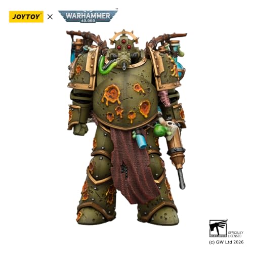 Image of JOYTOY Warhammer 40k Death Guard Biologus Putrifier 1 /18 Action Figure