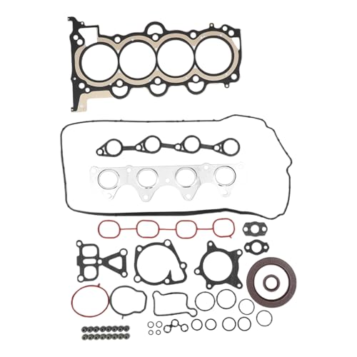 Motoforti Cylinder Head Gasket Kit Engine Valve Gasket Set for Hyundai Engine. Rubber,Metal No.209102BB02 Black