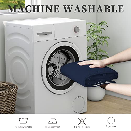 Issuntex Double Protection 100% Waterproof Loveseat Sofa Covers For Living Room, Couch Covers For 2 Cushion Couch Sofa, Reversible Furniture Protector Sofa Cover For Dogs (Loveseat, Navy/Ivory) #TOP6