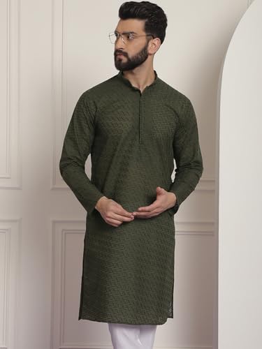 Image of SOJANYA Men's Silk Blend Regular Fit Casual (Since 1958 Woven Design Kurta with Churidar & Embroidered Nehru Jacket