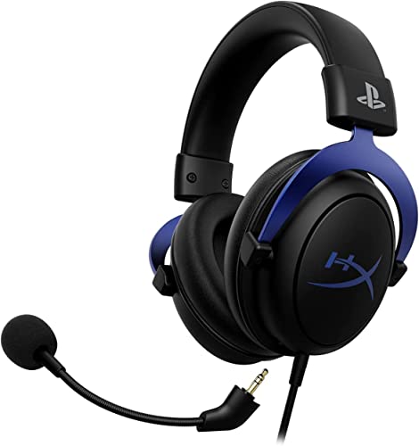 HyperX Cloud – Cuffie per il gaming, Prodotto con certificazione ufficiale PlayStation, per PS5 e PS4, Comfort assicurato da Memory Foam, Microfono con cancellazione digitale del rumore - Immagine 1