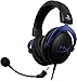 HyperX Cloud - Gaming Headset, PlayStation Official Licensed Product, for PS5 and PS4, Memory Foam comfort, Noise-cancelling mic, Durable aluminum frame,Black