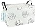 LANGYASHAN Rectangle Storage Bins Waterproof Canvas Kids Laundry/Nursery Boxes for Shelves/Gift Baskets/Baby Shower Basket/Toy Organizer/Baby Room Decor(REC Lion)