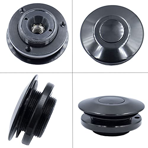 Woopeey Black Aluminum 2.44 Inches Diameter Universal Quick Latch Hood Pins, Quick Release Latch Push Button,Quick Release Hood Cap Pin Lock Clip Kit For Hood Bumper Or Diy #TOP3